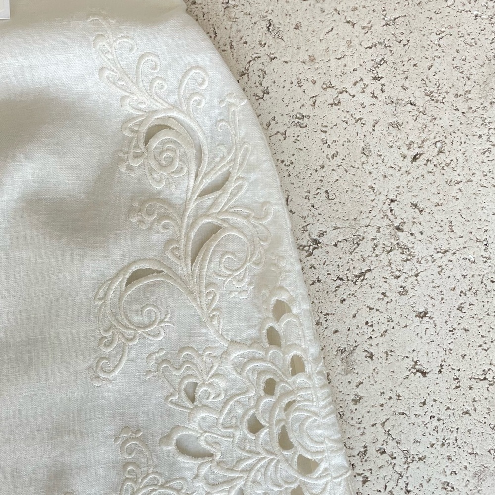 ZIMMERMANN 🍦🌴 PEGGY Shorts. White embroidered shorts. US 10. NEW with tag. - Picture 4 of 10